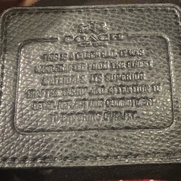 Coach Signature C Monogram Brown Black Leather Tote Shoulder Bag Women's - Picture 4 of 11